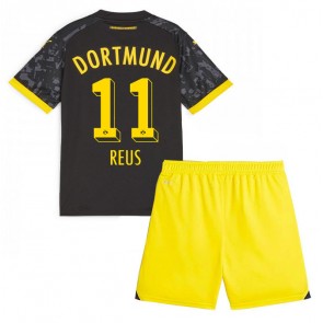 Borussia Dortmund Marco Reus #11 kläder Barn 2023-24 Bortatröja Kortärmad (+ korta byxor)